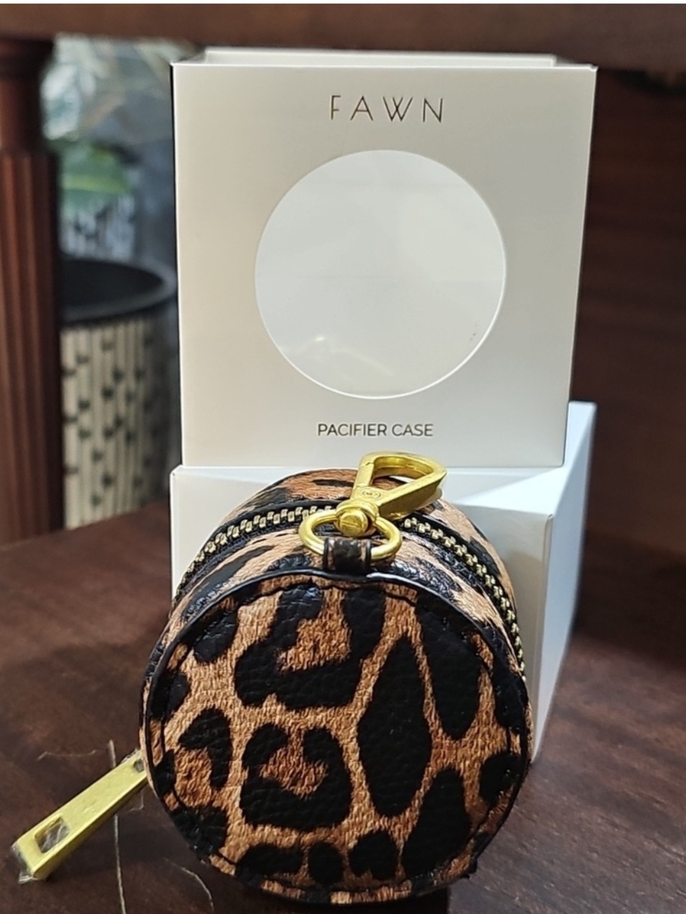 🐆 FAWN DESIGN Leopard Pacifier Case BNIB